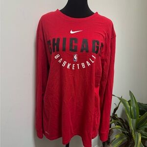 Nike Red Chicago Basketball Tee